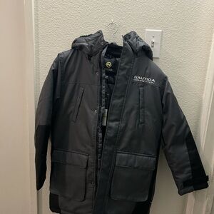 Nautica Gray Hooded Jacket